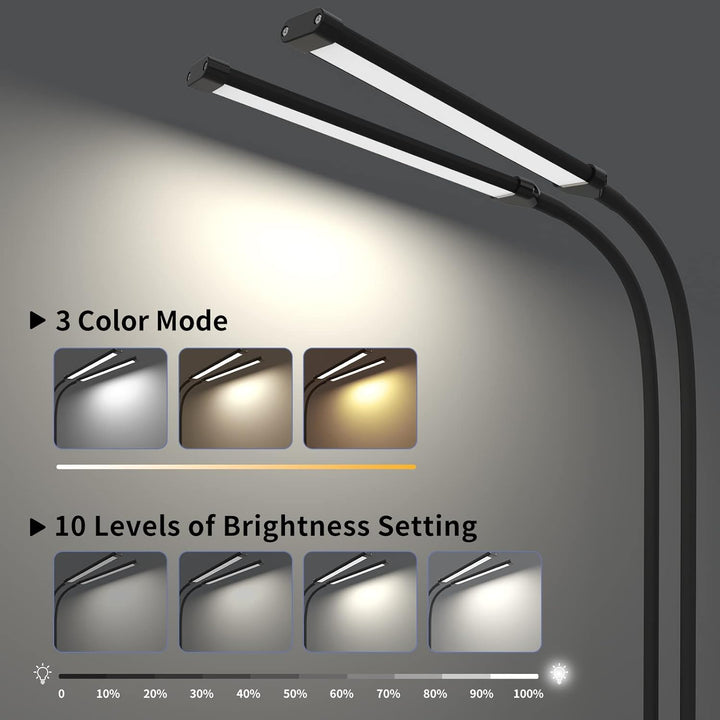 77 LED Bureau Klem Lamp met 70cm Flexibele Hals – Ravien