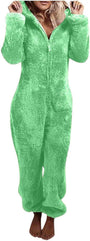 Sherpa Fuzzy Onesie mit Kapuze - CozyCat