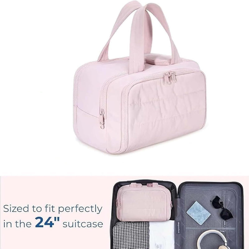 Reis Make-up Tas – Grote Waterdichte Toilettas en Make-uporganizer (4-in-1) – Selvane