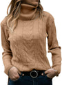 Stilvoller Gestrickter Damen Rollkragenpullover - Denise