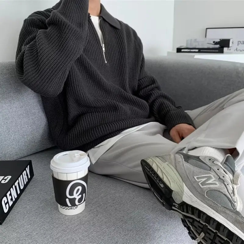 Klassischer Herren-Sweater mit Reißverschluss - Wellington