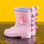 Bunte Kinder-Regenstiefel mit Tiermotiven – Leo
