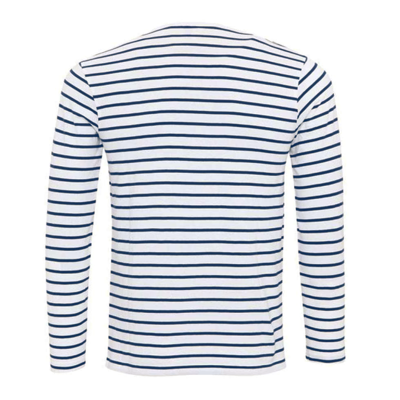 Gestreept Henley Shirt Met Lange Mouwen – Ewan
