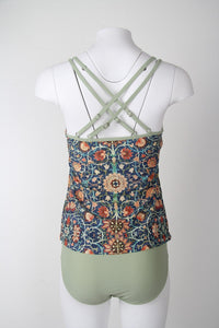 Stilvoller ärmelloser Bikini mit attraktivem Muster - SummerGlow
