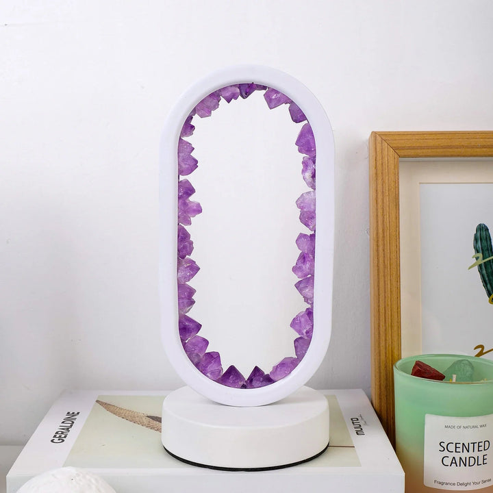Handgefertigte Amethyst-Lampe - Serenith