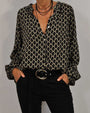 Sara Bluse mit V-Ausschnitt