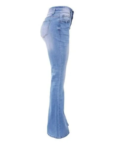 Trendige Jeanshose mit hoher Taille - Mila
