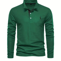 Bequemer Herren Polo mit Langen Ärmeln