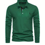 Bequemer Herren Polo mit Langen Ärmeln