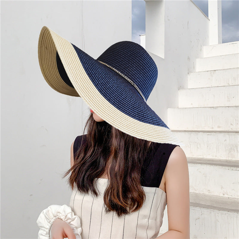 Women's summer hat with wide brim and UV protection – Lily