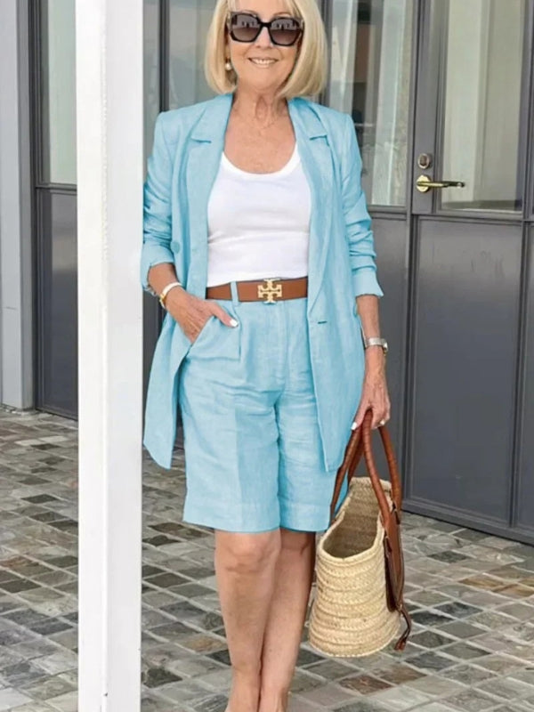 Trendiges Damen-Leinen-Sommer-Set – Camille