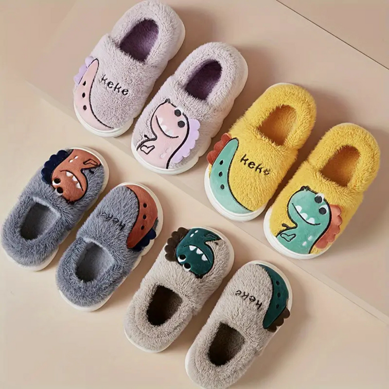 Children's Slippers with Dino Design – DinoSteps