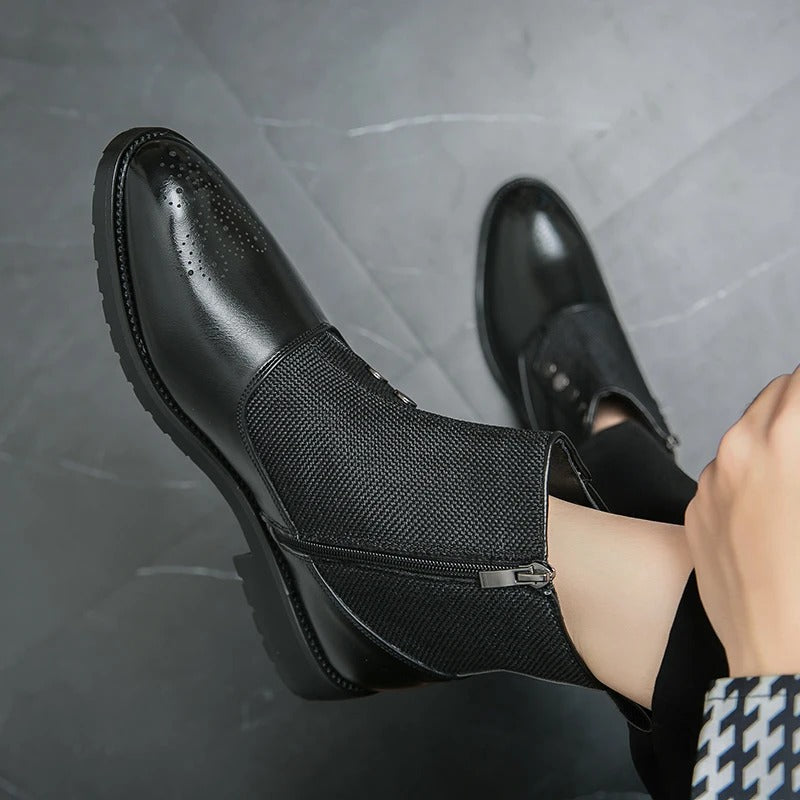 Luxuriöse Herren-Lederstiefel - Levi