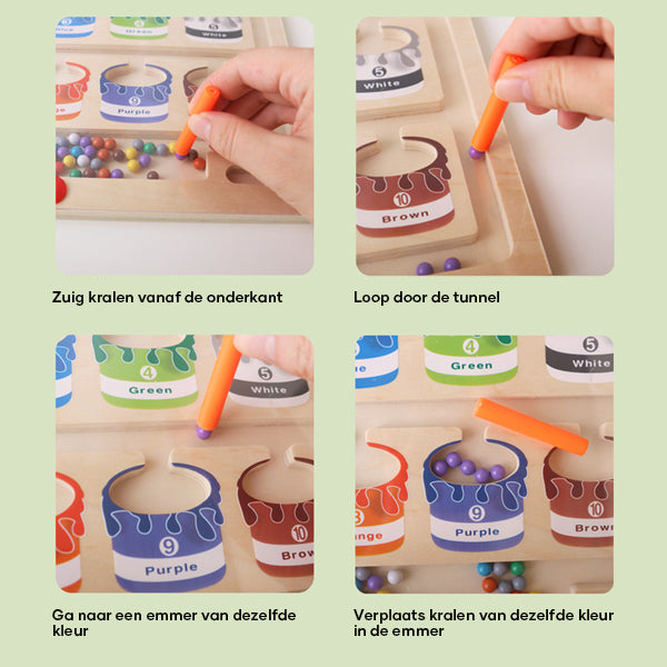 Magnetic Maze for Color and Number Recognition - MazeMagic