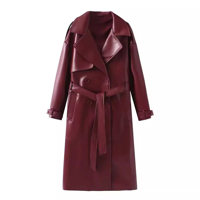 Stilvolle vegane Leder-Damenjacke - Viviette