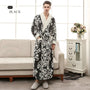 Jacquard Bademantel | Warmer und bequemer Fleecebademantel