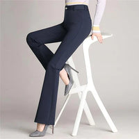 Schlanke Ausgestellte High Waist Hose – Mila