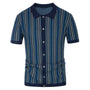 Atmungsaktives Chevron-Poloshirt für Herren mit Knopfleiste - Julian (Copy)