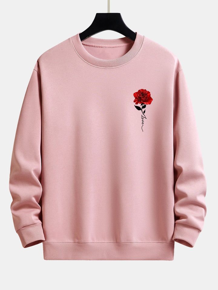 Damen-Sweatshirt mit Rosenmuster - Amelia