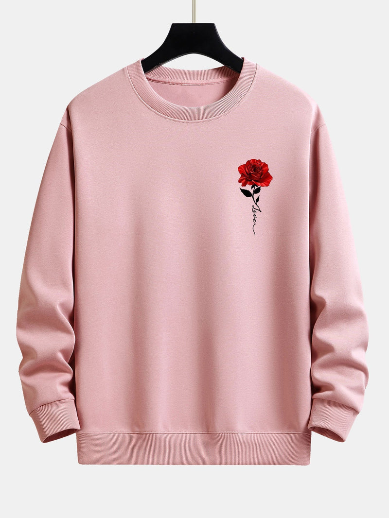 Damen-Sweatshirt mit Rosenmuster - Amelia
