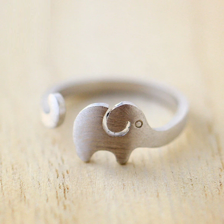 Silver Elephant Ring | Cute and Adjustable in Size
