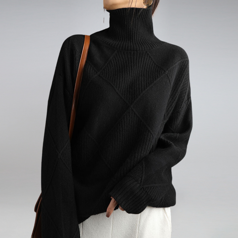 Stilvoller Damenrollkragenpullover - Isabella