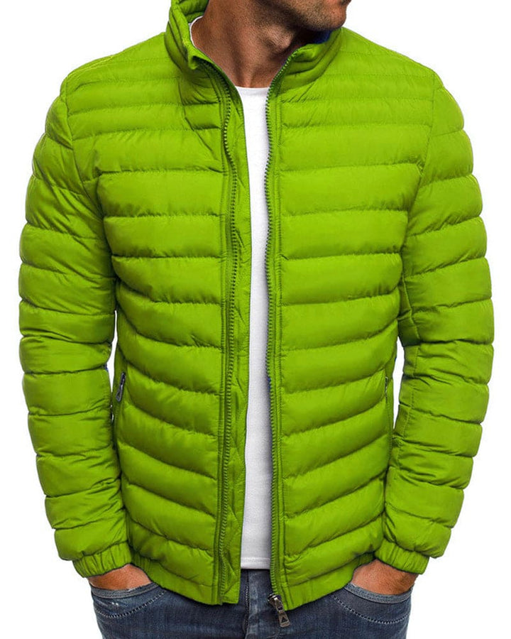 Einfarbige Jacke mit Reißverschluss - Ethan