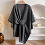 Damen-Umhang mit winddichtem Design – Celeste
