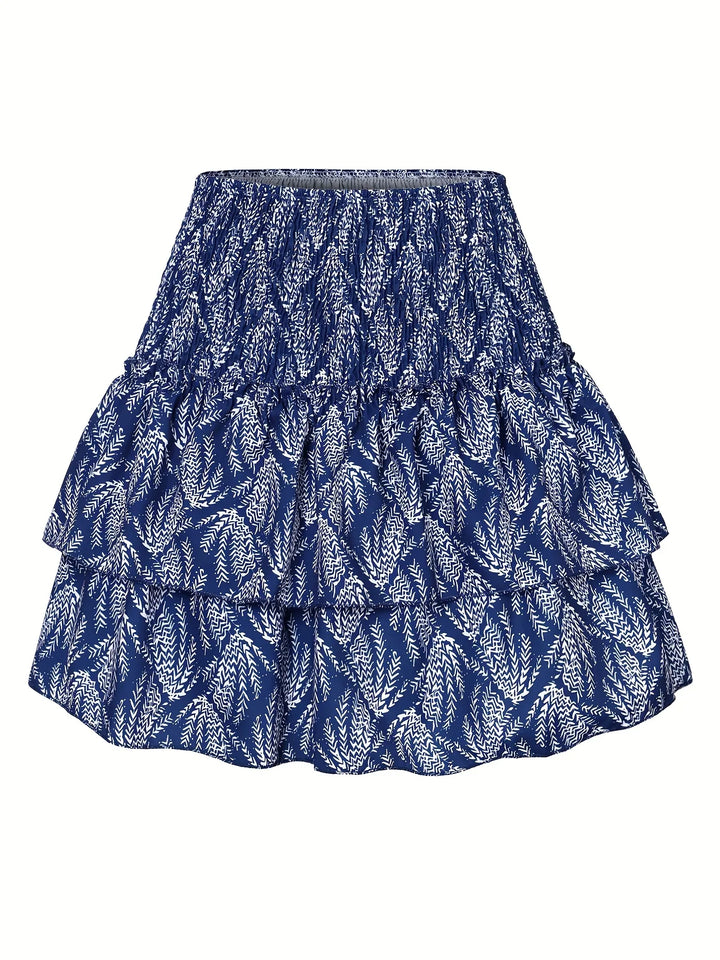 Amelia Rock | Gefaltete Taille | Gestufter Saum | Modisch