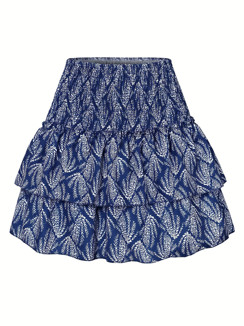 Amelia Rock | Gefaltete Taille | Gestufter Saum | Modisch