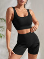 Zweiteiliges Damen-Fitness-Set mit Shorts und Top - Sienna
