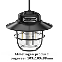 Tragbare LED Campinglampe - VintaGlow