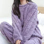 Olivia Gerippter Pyjama | Weicher Loungewear