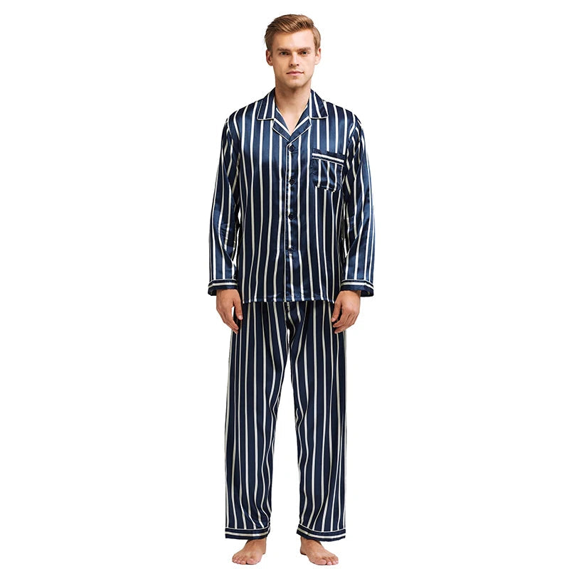Satin Charm Pyjama | Stilvolle und bequeme Nachtwäsche für Männer