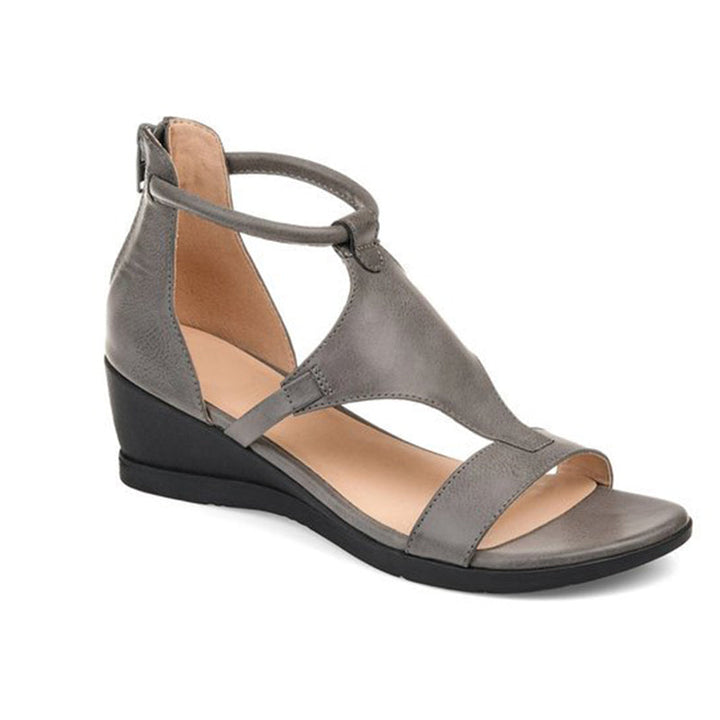 ElevateStyle Sandalen | Damensandalen mit erhöhtem Absatz und Knöchelriemendesign