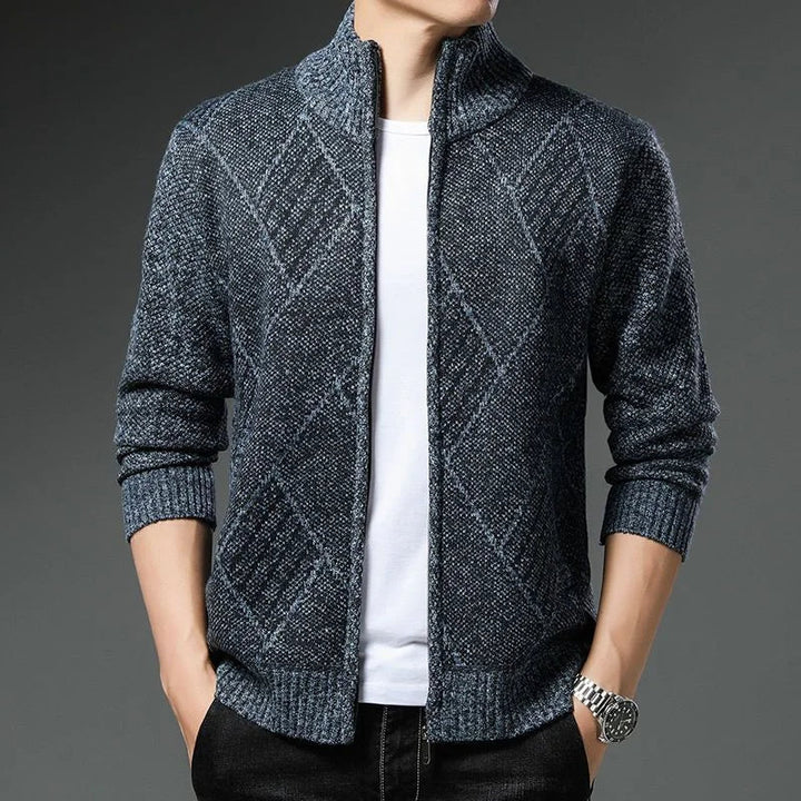 StripeZip Vest | Trendy striped winter vest