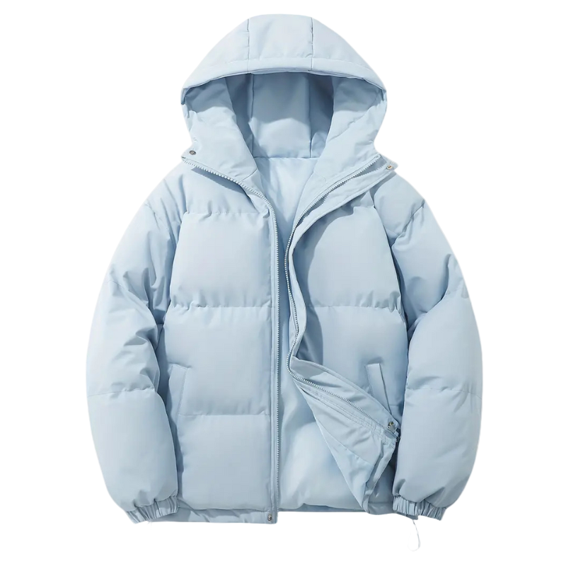 Gepolsterte Herren-Pufferjacke mit Kapuze – Elias