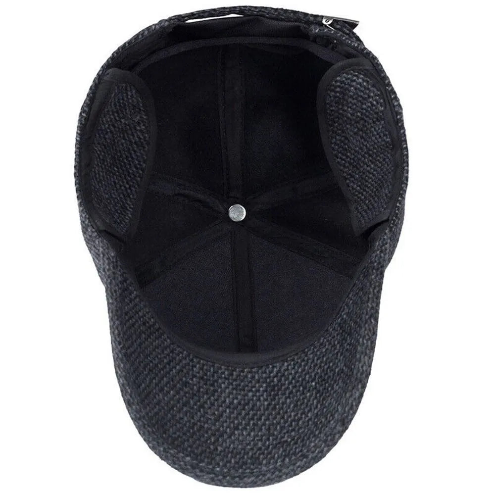 Classic Winterpet | Nostalgische wollen snap cap