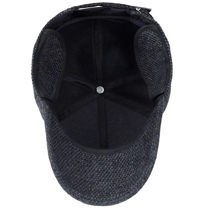 Classic Winterpet | Nostalgische wollen snap cap