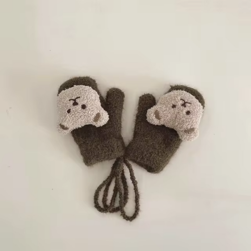 Children's Mittens with Bear Face – TinyBear Mittens