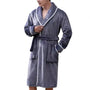 Vardi Dante™ Fuzzy Bademantel | Bequemer Flanellbademantel für Herren