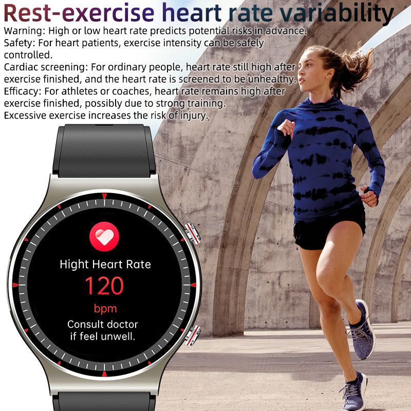 EKG Smartwatch met bloedzuurstof- en hartslagsensor – CardioTrack
