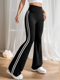 Gestreifte Damen Schlaghose mit Hoher Taille - Lucia