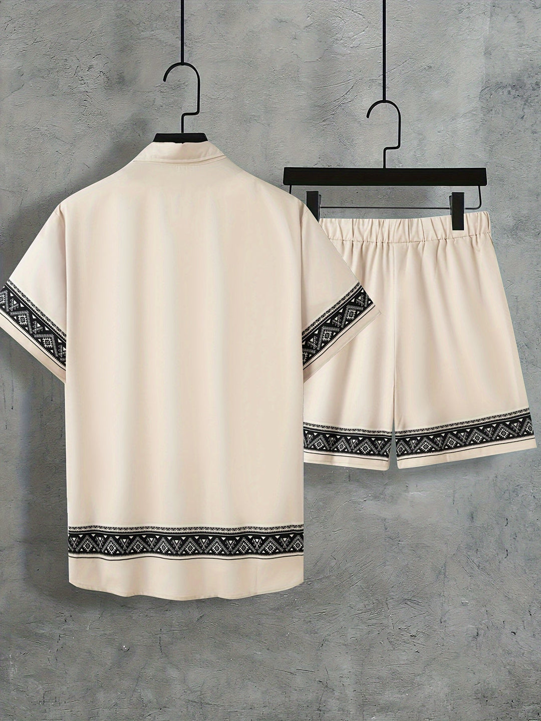 Zweiteiliges Boho-Sommer-Set Herren Hemd und Shorts Casual - Malik
