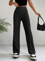 Trendige Damenhose mit hoher Taille und Plissee - Emilia