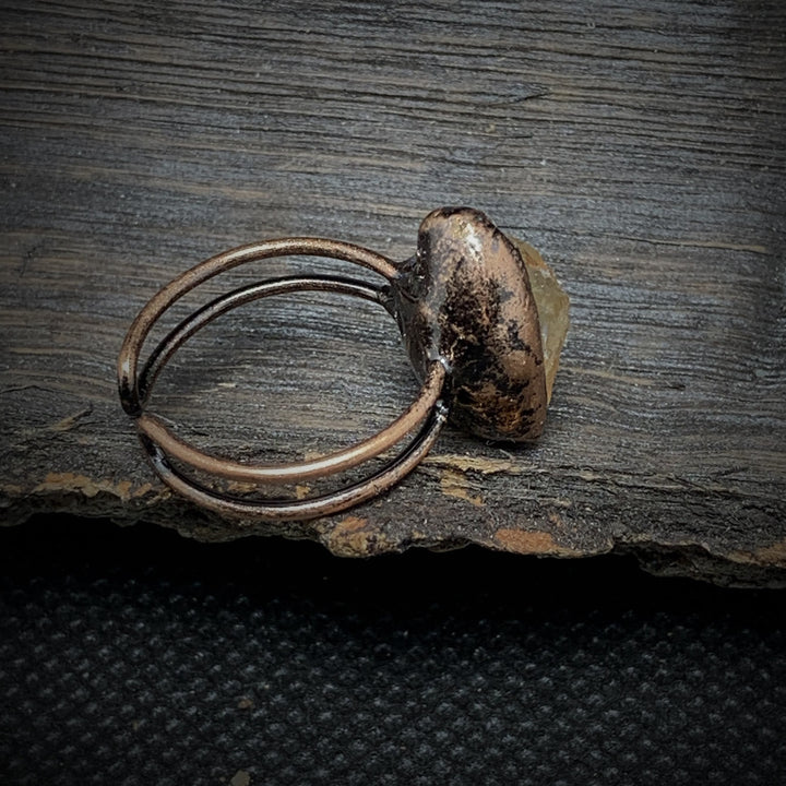 Natuurlijke Ruwe Geboortestenen Ring - Selina