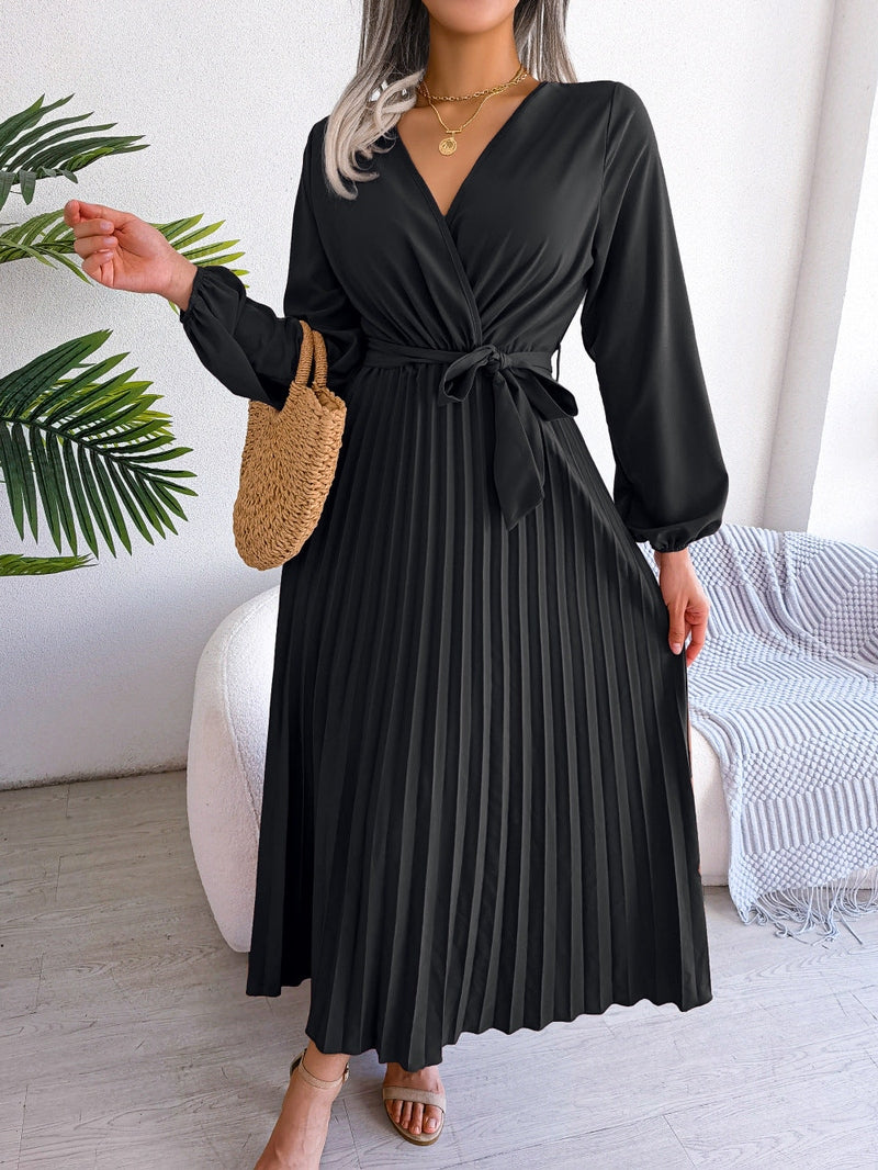 Trendy Maxi Jurk met Wikkeloptiek - Celina