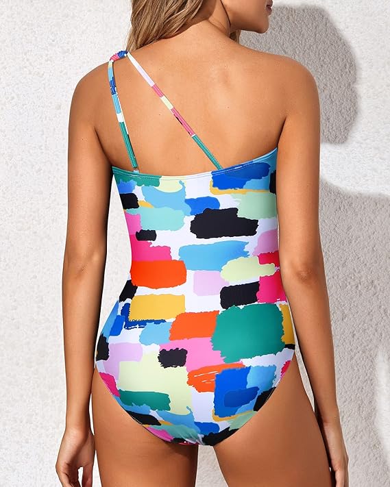 Shaping & Stylish One-Shoulder Women's Swimsuit – Daria