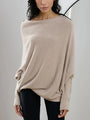 Asymmetrischer Oversized Damenpullover - Sophia