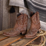 Leder-Cowboystiefel mit Stickereien – Dakota